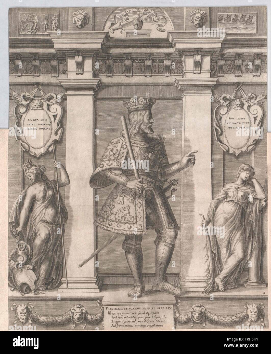 Ferdinando II, la Cattolica, re di Aragona, re, Re, Spagna, persone Trastamara, Medioevo, a piena lunghezza e piena lunghezza, Uomo, uomini, maschio, Manly, Additional-Rights-Clearance-Info-Not-Available Foto Stock