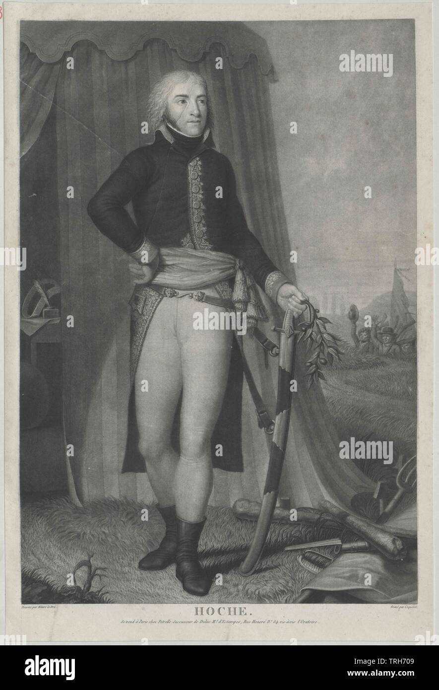 Hoche, Lazare,personalità e celebrità, inoltre, altre persone, a piena lunghezza e piena lunghezza, Uomo, uomini, maschio, Manly, Additional-Rights-Clearance-Info-Not-Available Foto Stock