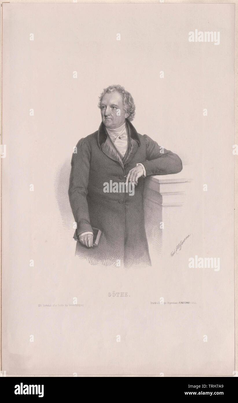 Goethe, Johann Wolfgang von, Additional-Rights-Clearance-Info-Not-Available Foto Stock