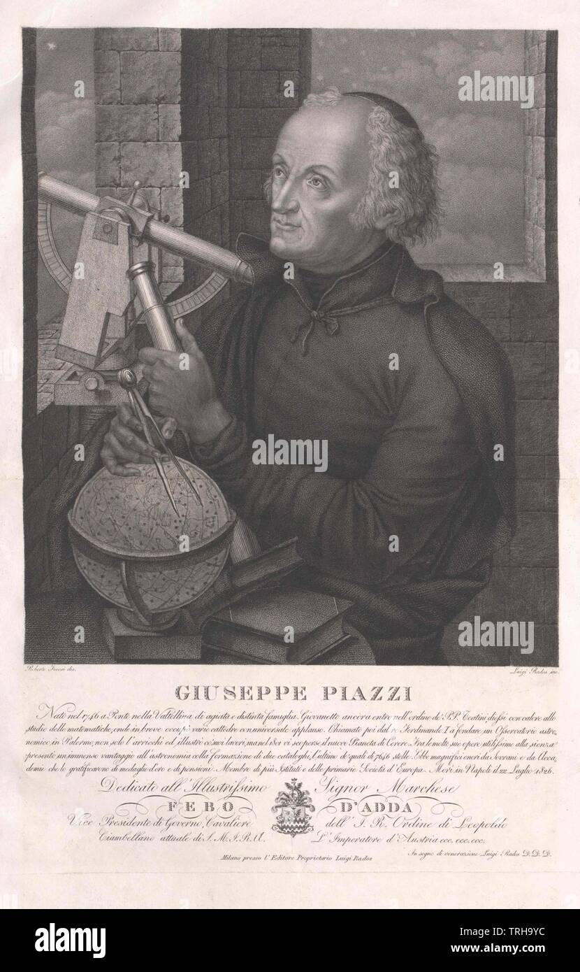 Piazzi, Giuseppe, Additional-Rights-Clearance-Info-Not-Available Foto Stock