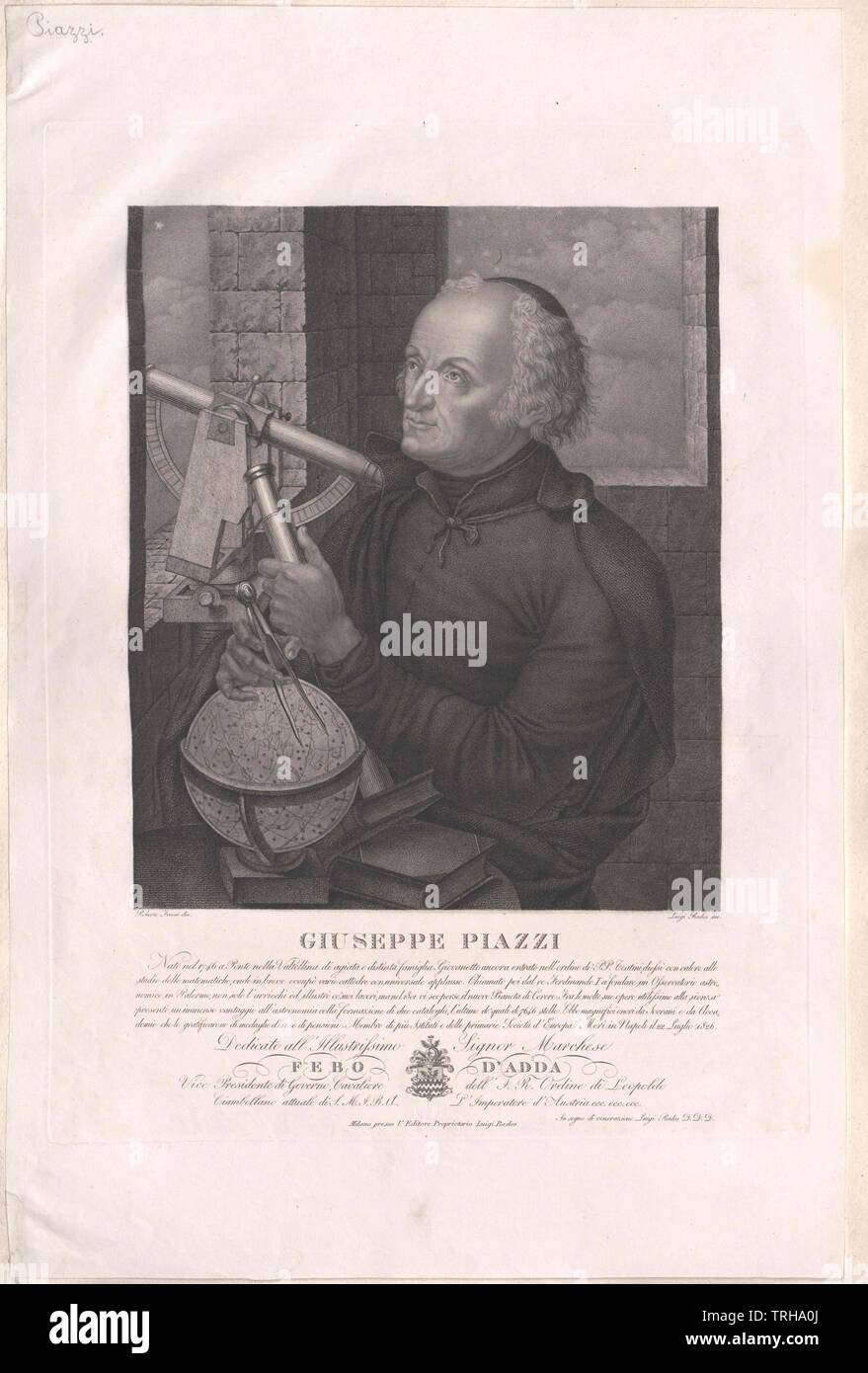 Piazzi, Giuseppe, Additional-Rights-Clearance-Info-Not-Available Foto Stock