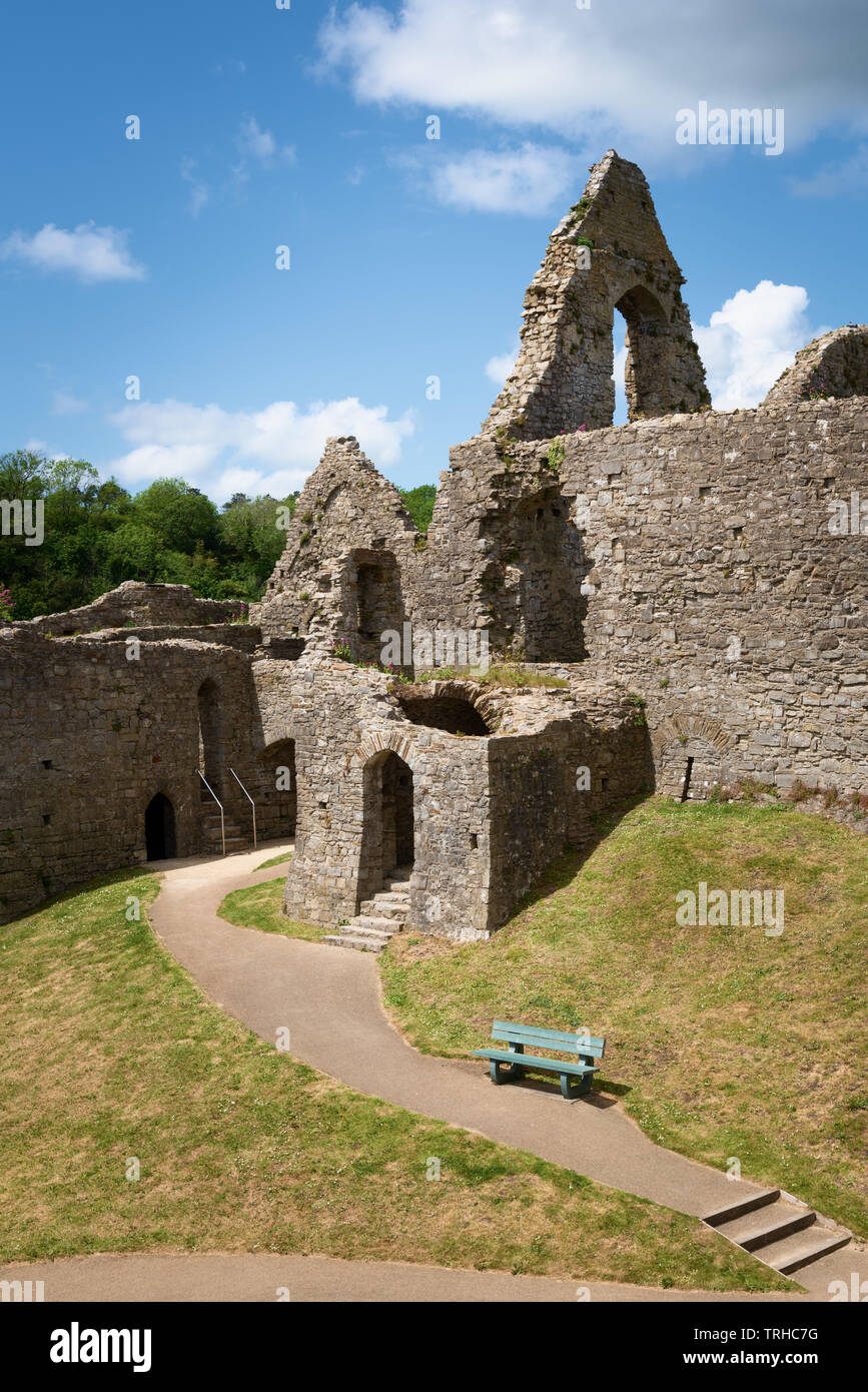 Oystermouth Castle, Wales, Regno Unito Foto Stock