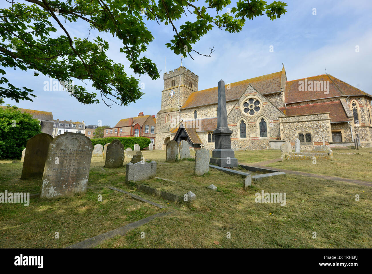 St Leonards chiesa, Seaford, East Sussex Foto Stock