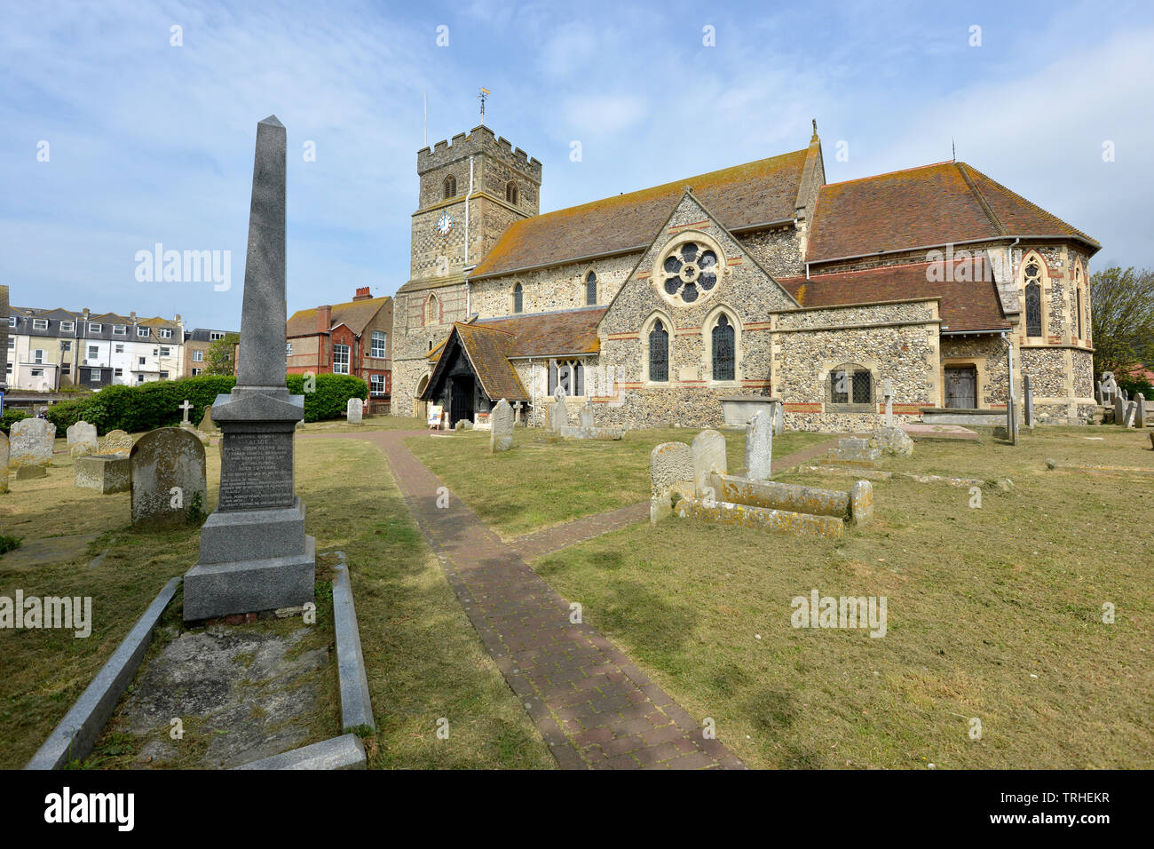 St Leonards chiesa, Seaford, East Sussex Foto Stock
