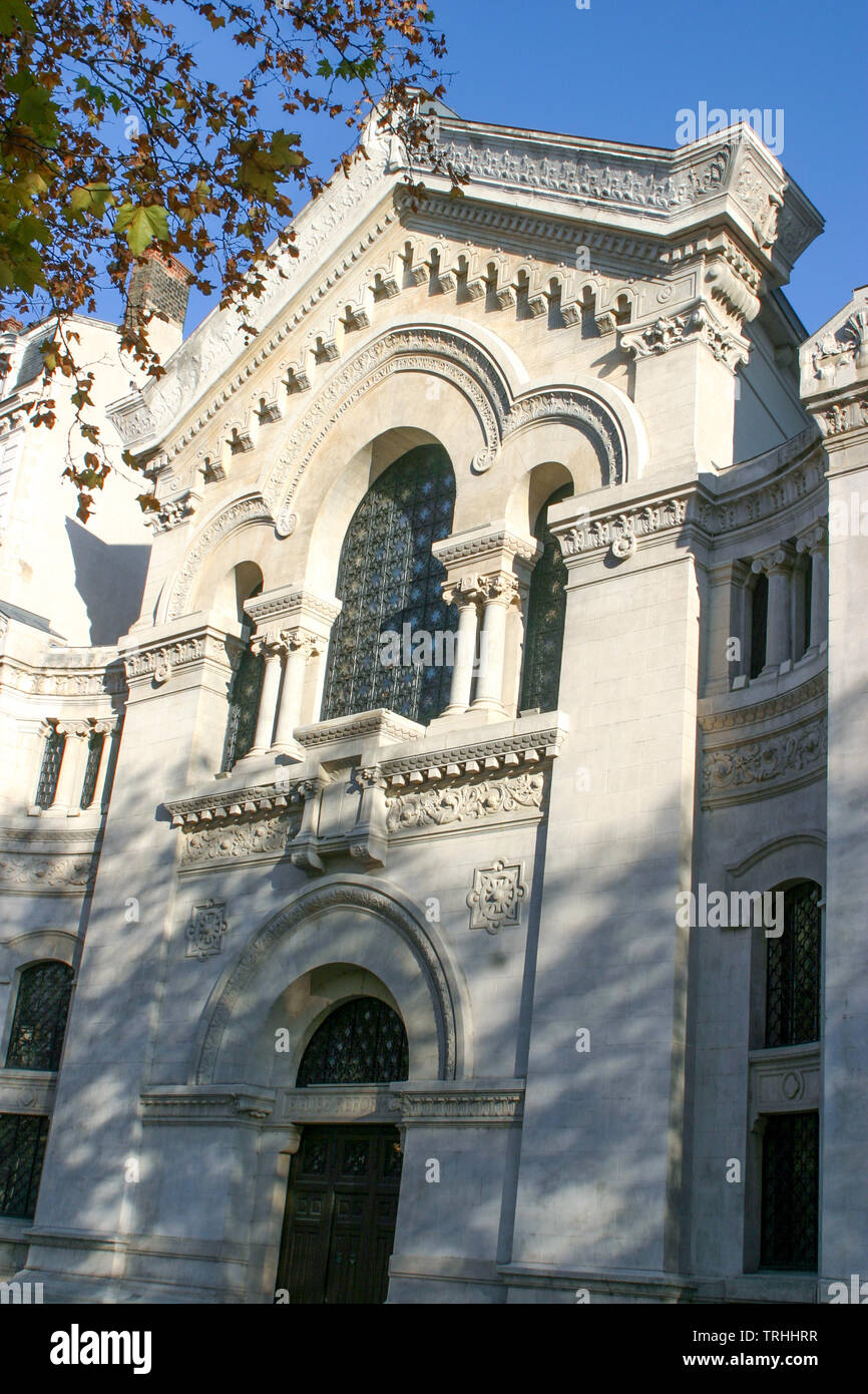 Chiesa protestante, Quai Augagneur, Lione, Francia Foto Stock