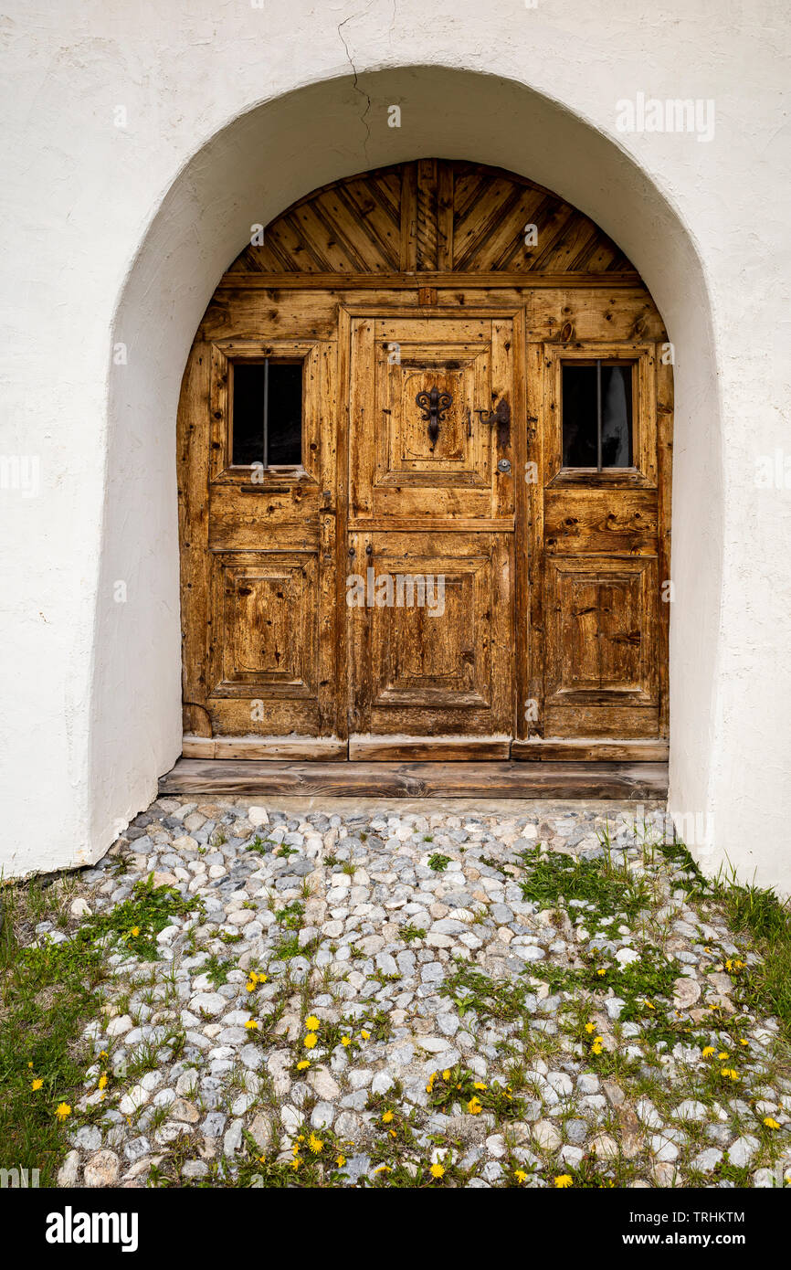 Vecchia porta di legno Foto Stock