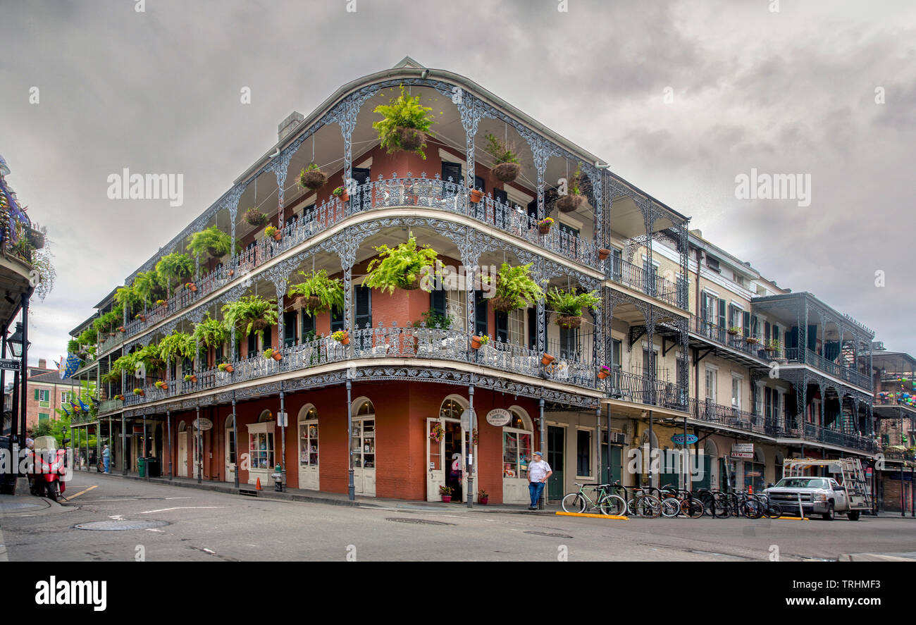 LaBranche casa nello storico quartiere francese di New Orleans Foto Stock