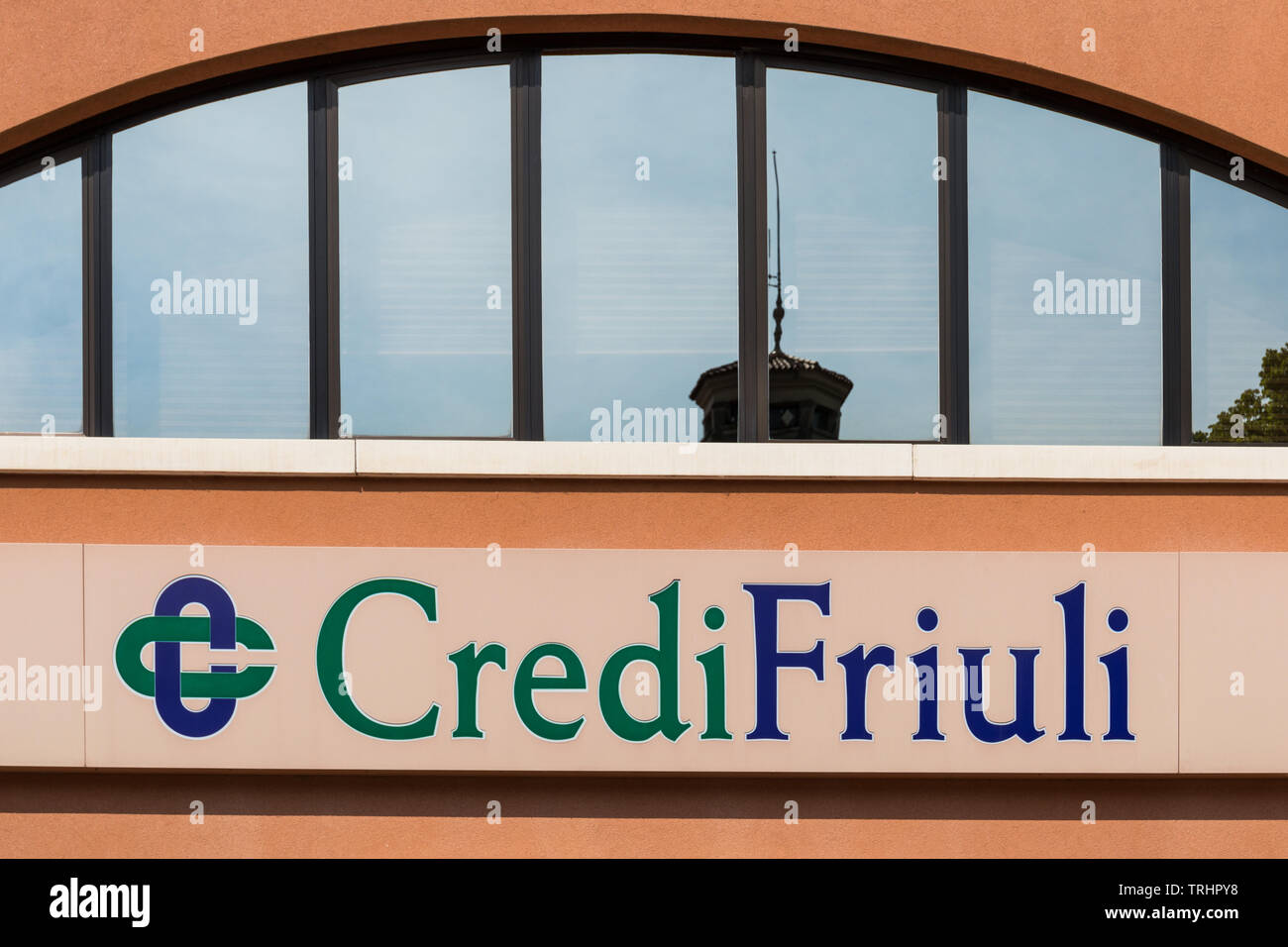 Banca italiana CrediFriuli logo di segno Foto Stock