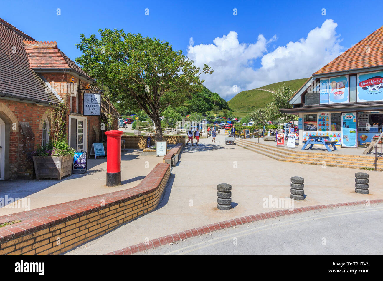 Lulworth cove village, Dorset, England, Regno Unito, GB Foto Stock