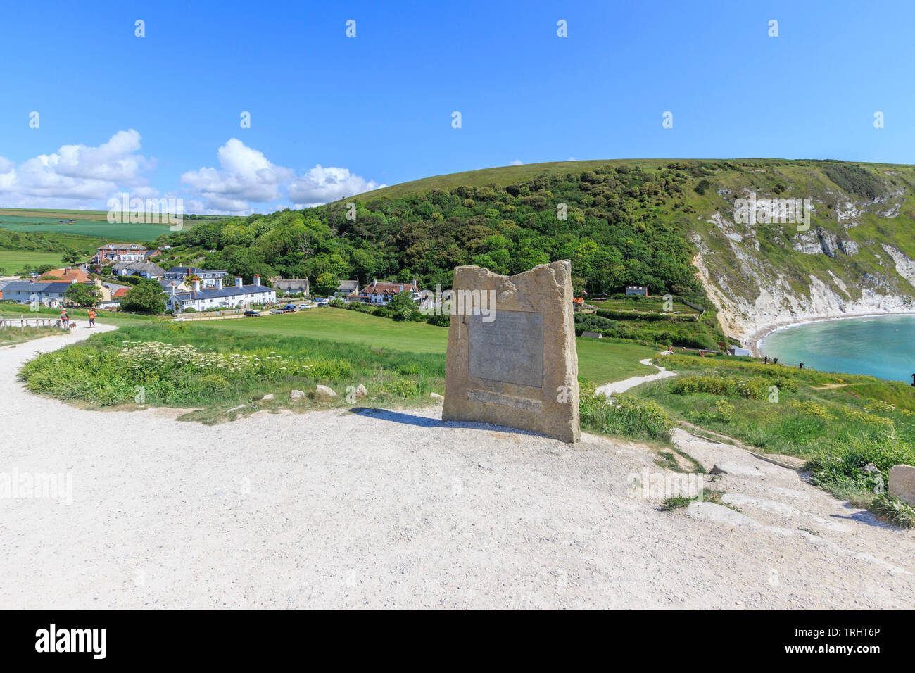 Lulworth cove village, Dorset, England, Regno Unito, GB Foto Stock