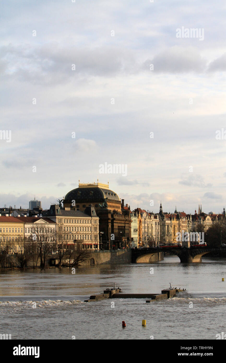 Vue du Pont Charles. Praga. Repubblica ceca. Foto Stock