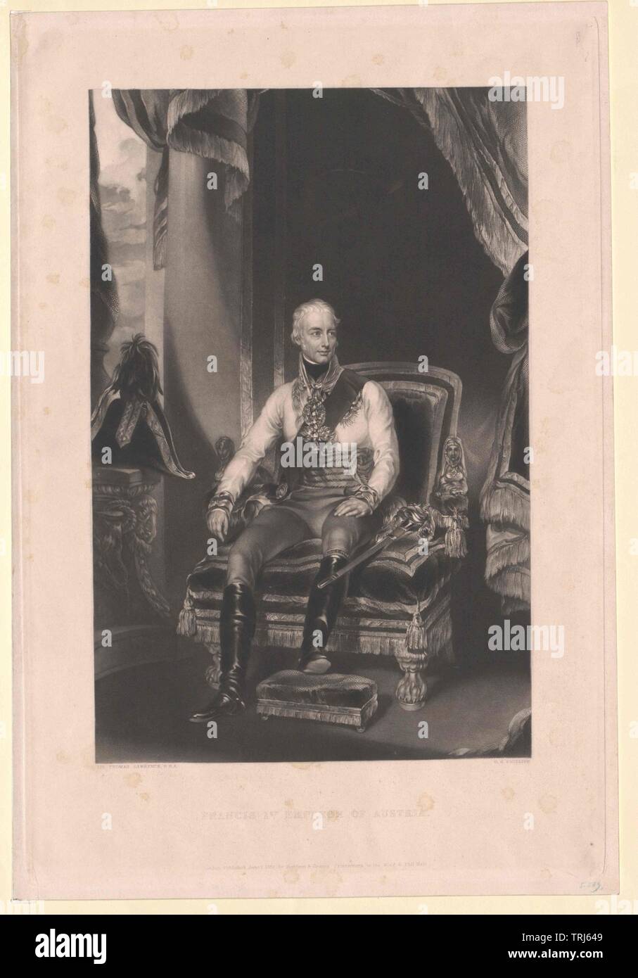 Francesco II, Imperatore del Sacro Romano Impero, Additional-Rights-Clearance-Info-Not-Available Foto Stock