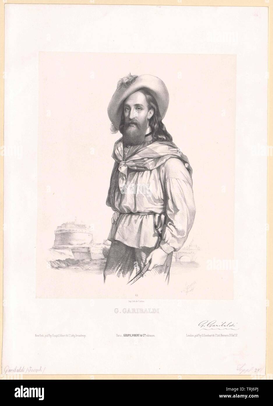 Garibaldi, Giuseppe, Additional-Rights-Clearance-Info-Not-Available Foto Stock
