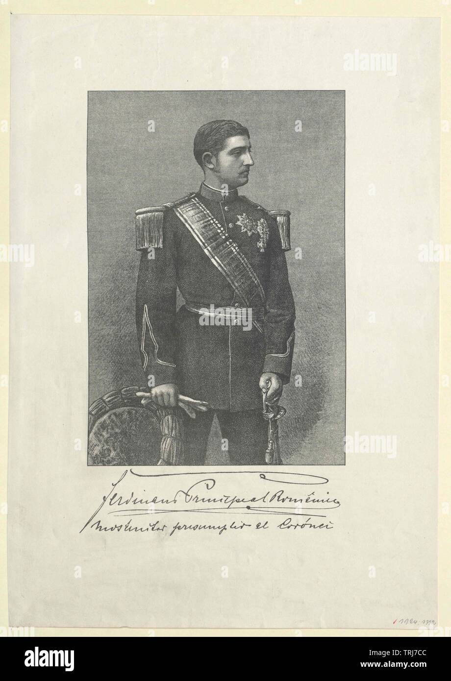 Ferdinando I re di Romania, Additional-Rights-Clearance-Info-Not-Available Foto Stock