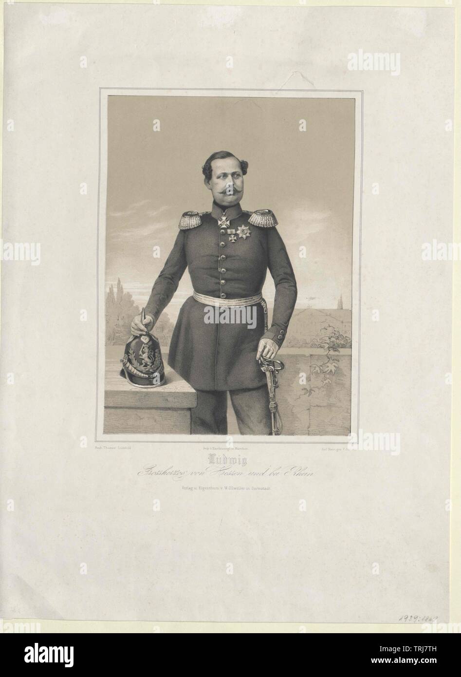 Louis III Duca di Hesse e a Reno, Additional-Rights-Clearance-Info-Not-Available Foto Stock