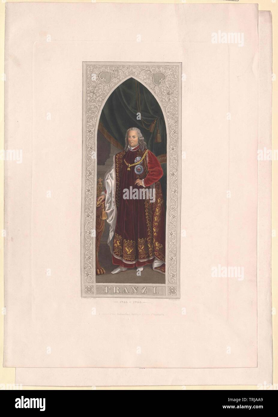Francesco I, Imperatore del Sacro Romano Impero, Additional-Rights-Clearance-Info-Not-Available Foto Stock