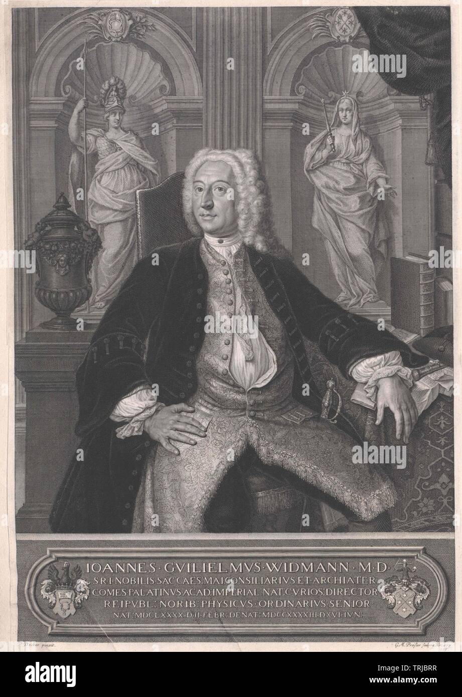 Widmann Johann Wilhelm d. Ae, Additional-Rights-Clearance-Info-Not-Available Foto Stock