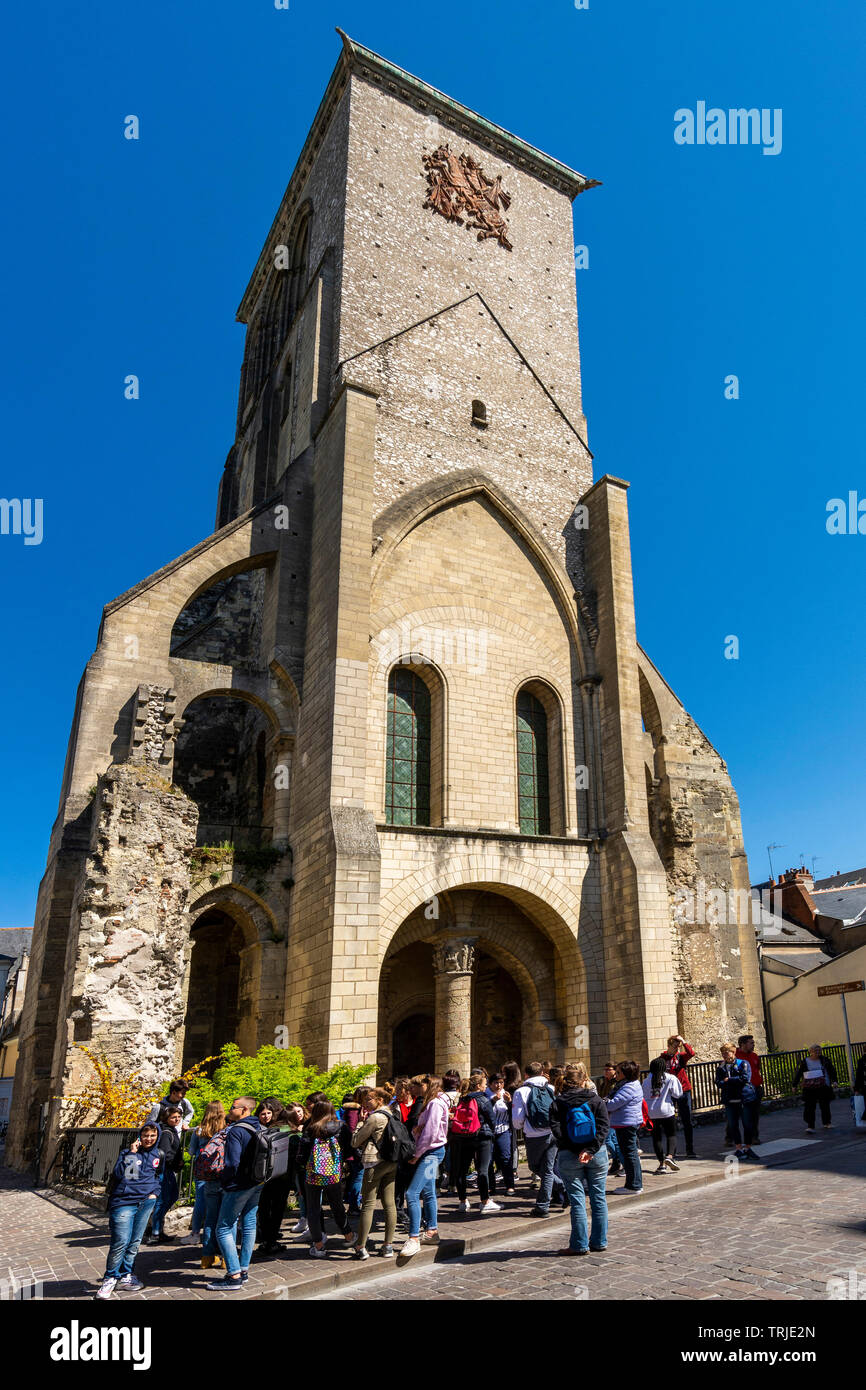 Torre di Carlo Magno della città di Tours , Indre et Loire, centro Val Loire, Francia Foto Stock