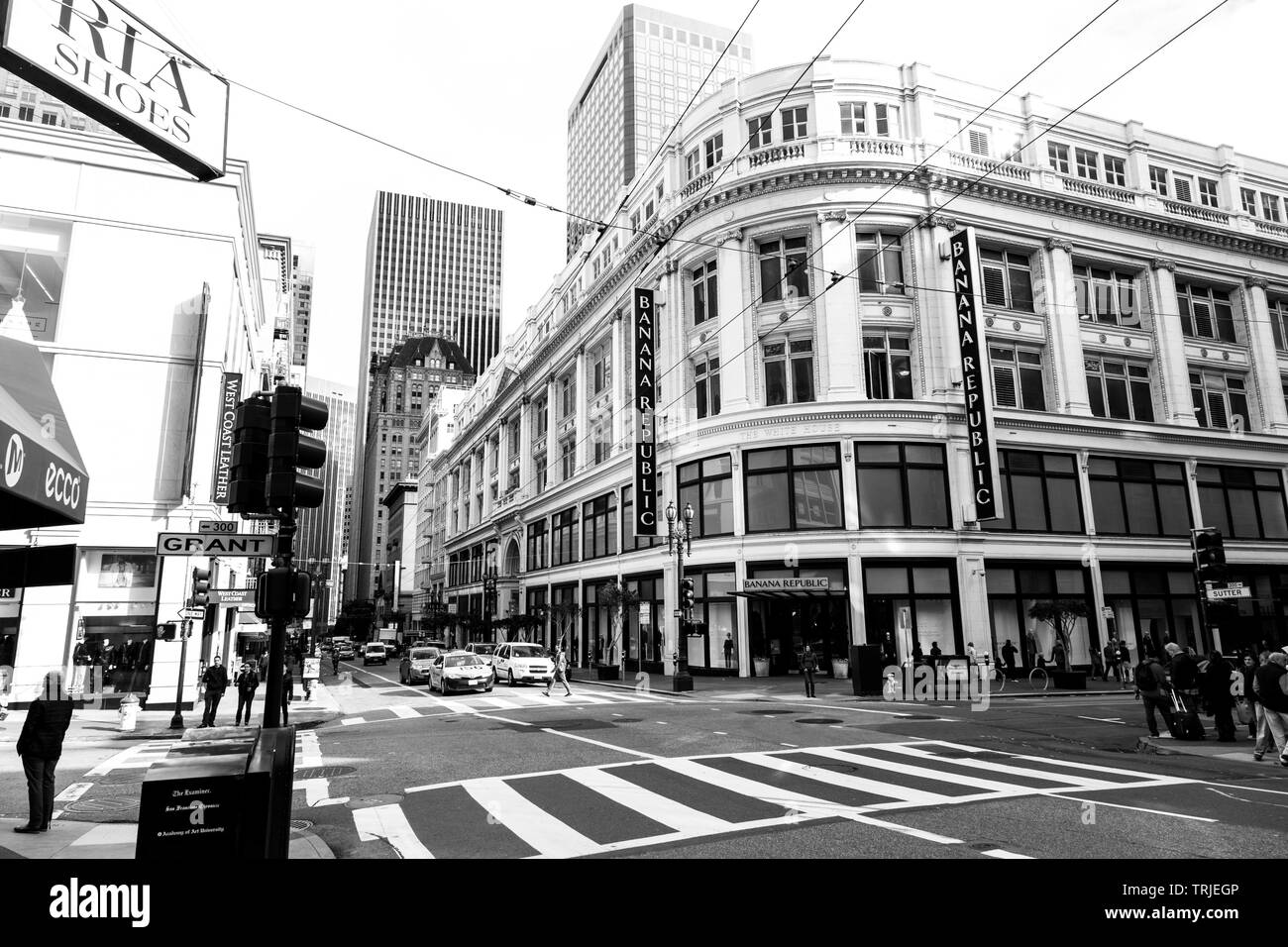 Le strade di San Francisco, California, Stati Uniti d'America Foto Stock