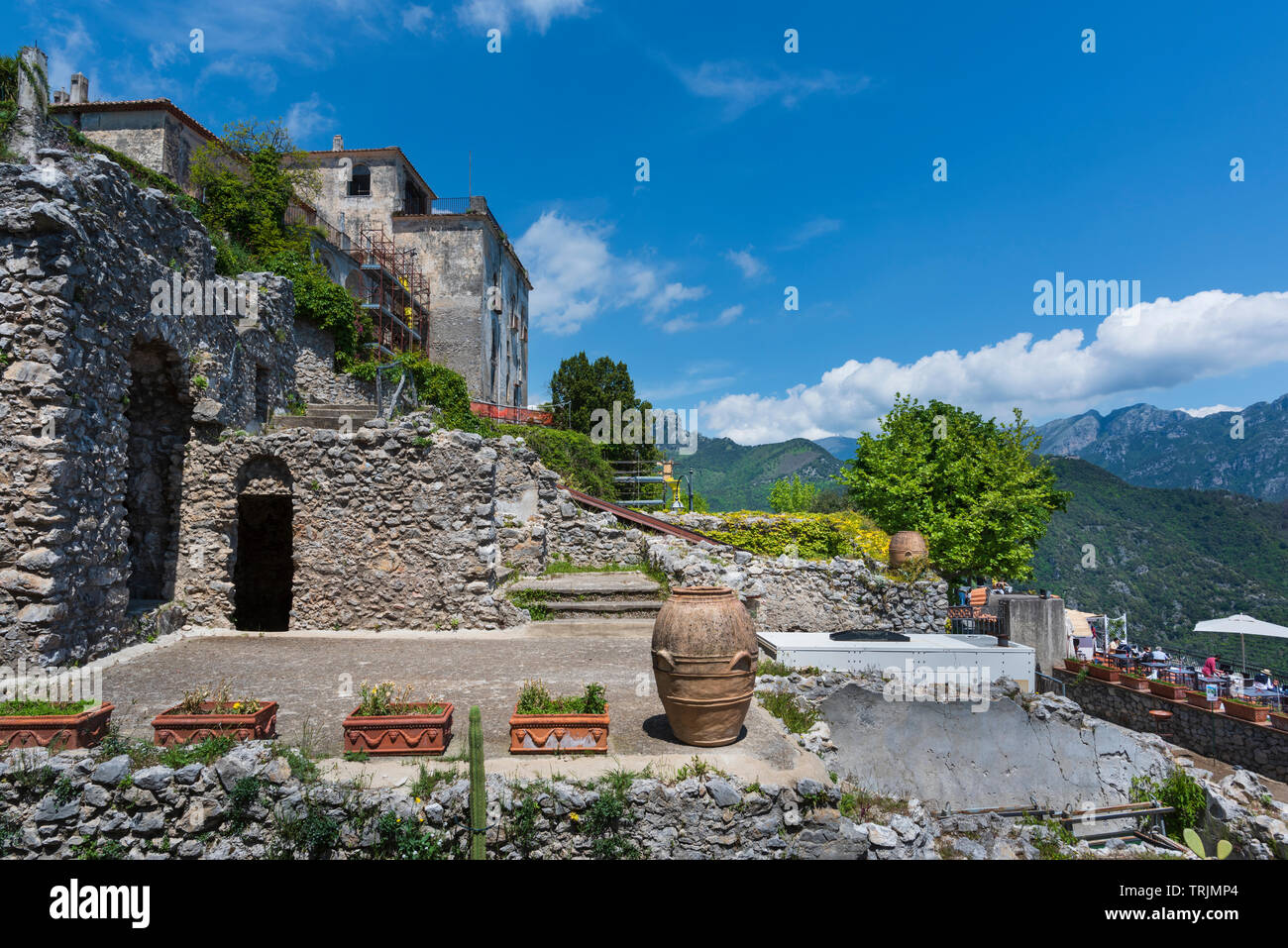 Villa Giardini Rufolo a Ravello in Campania Italia Meridionale Foto Stock