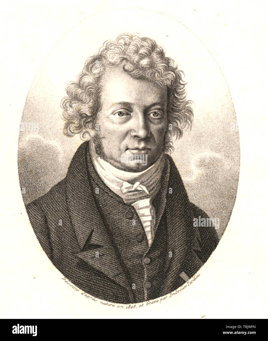 ANDRÉ-MARIE AMPĖRE (1775-1836) francese fisico e matematico Foto Stock