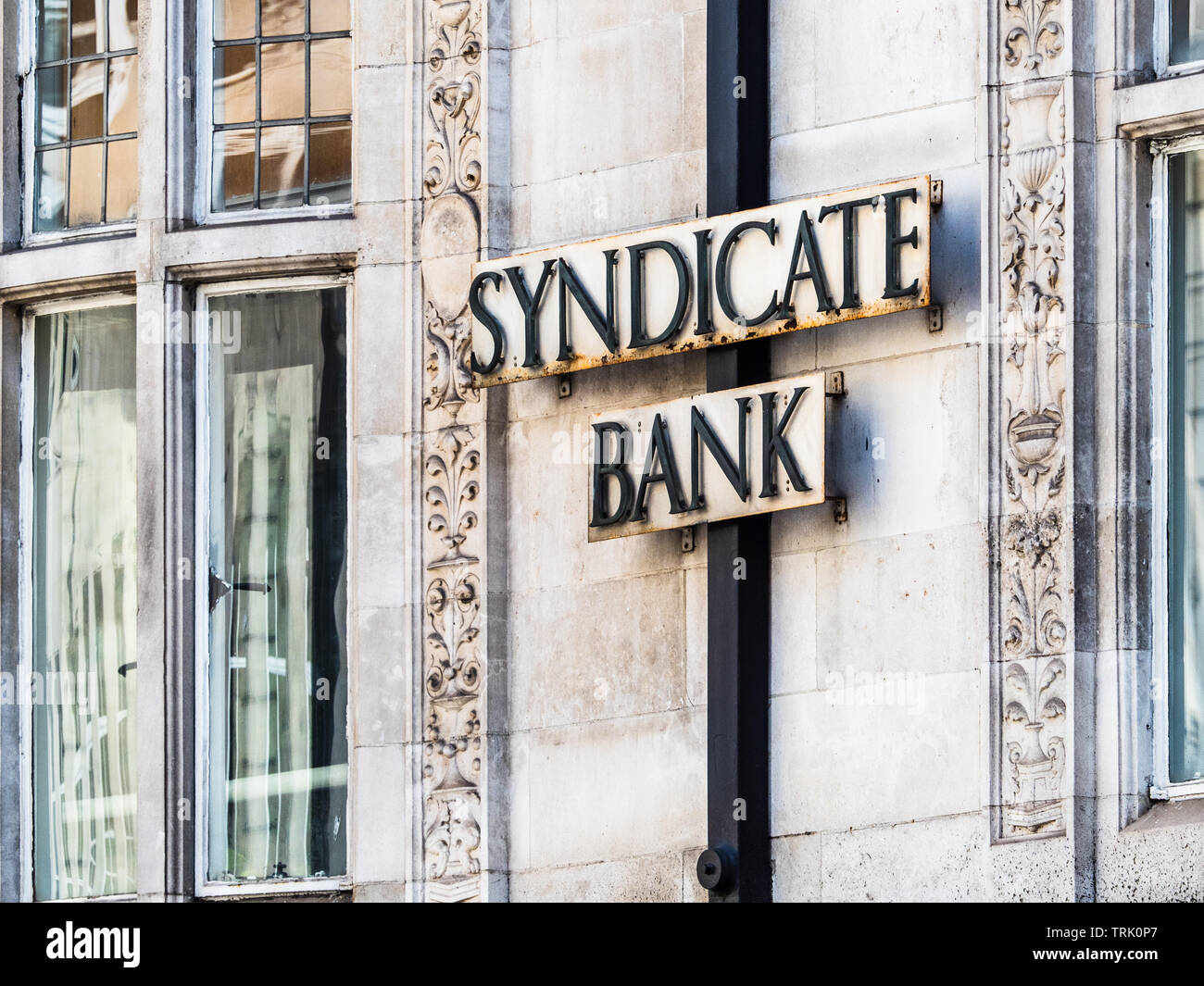 Syndicate Bank di Londra - la filiale di Londra di Syndicate Bank, uno dei più antichi e grandi banche commerciali di India fondata nel 1925. Foto Stock