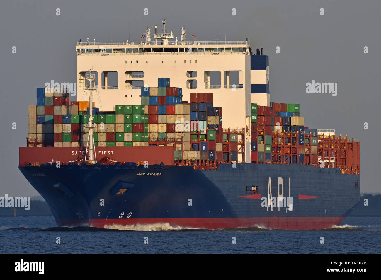 Containervessel Vanda APL Foto Stock
