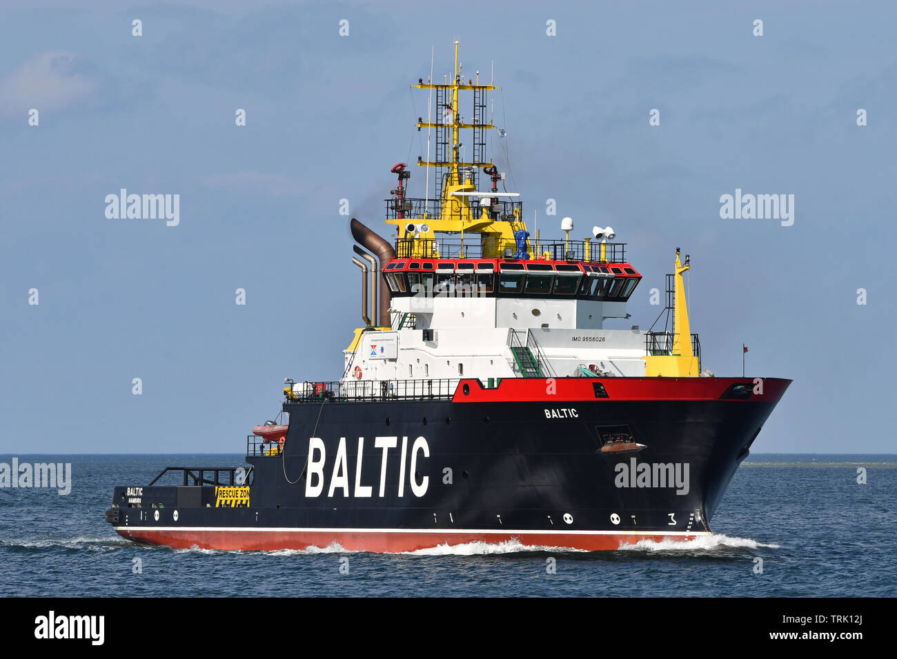 Traino di emergenza nave Baltico Foto Stock