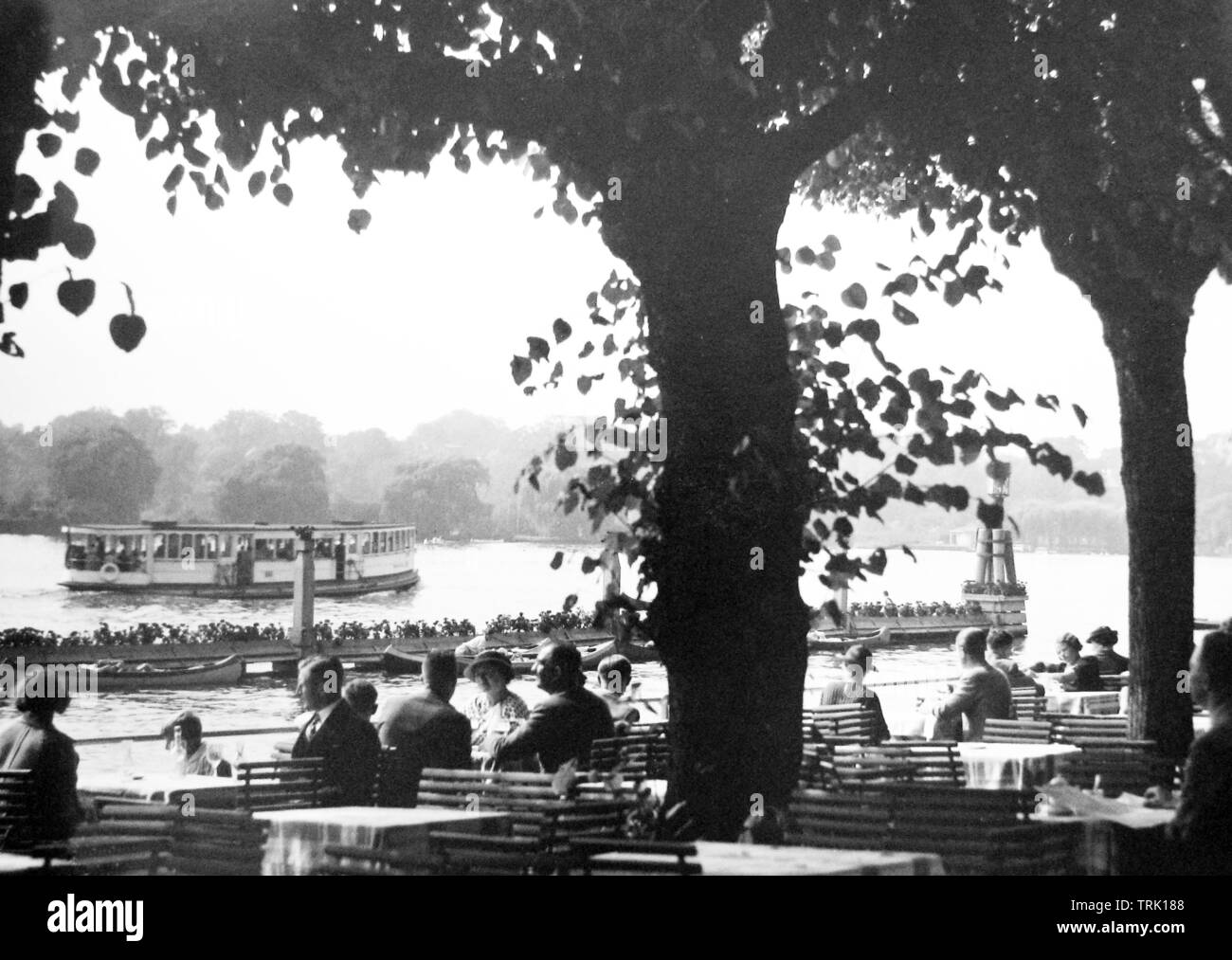 Ad Amburgo in Germania, probabilmente 1940s Foto Stock