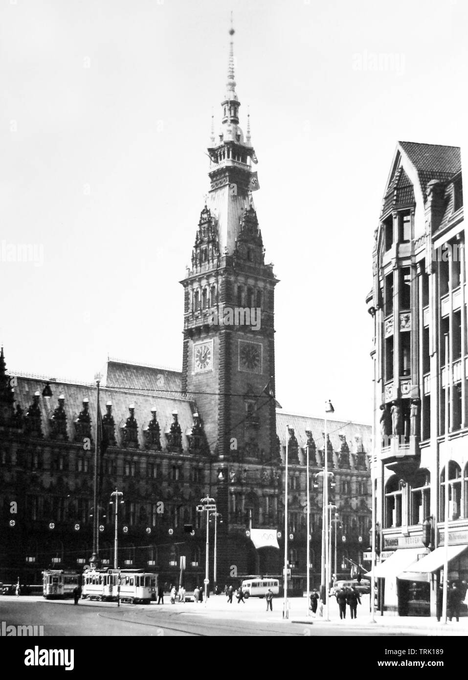 Ad Amburgo in Germania, probabilmente 1940s Foto Stock