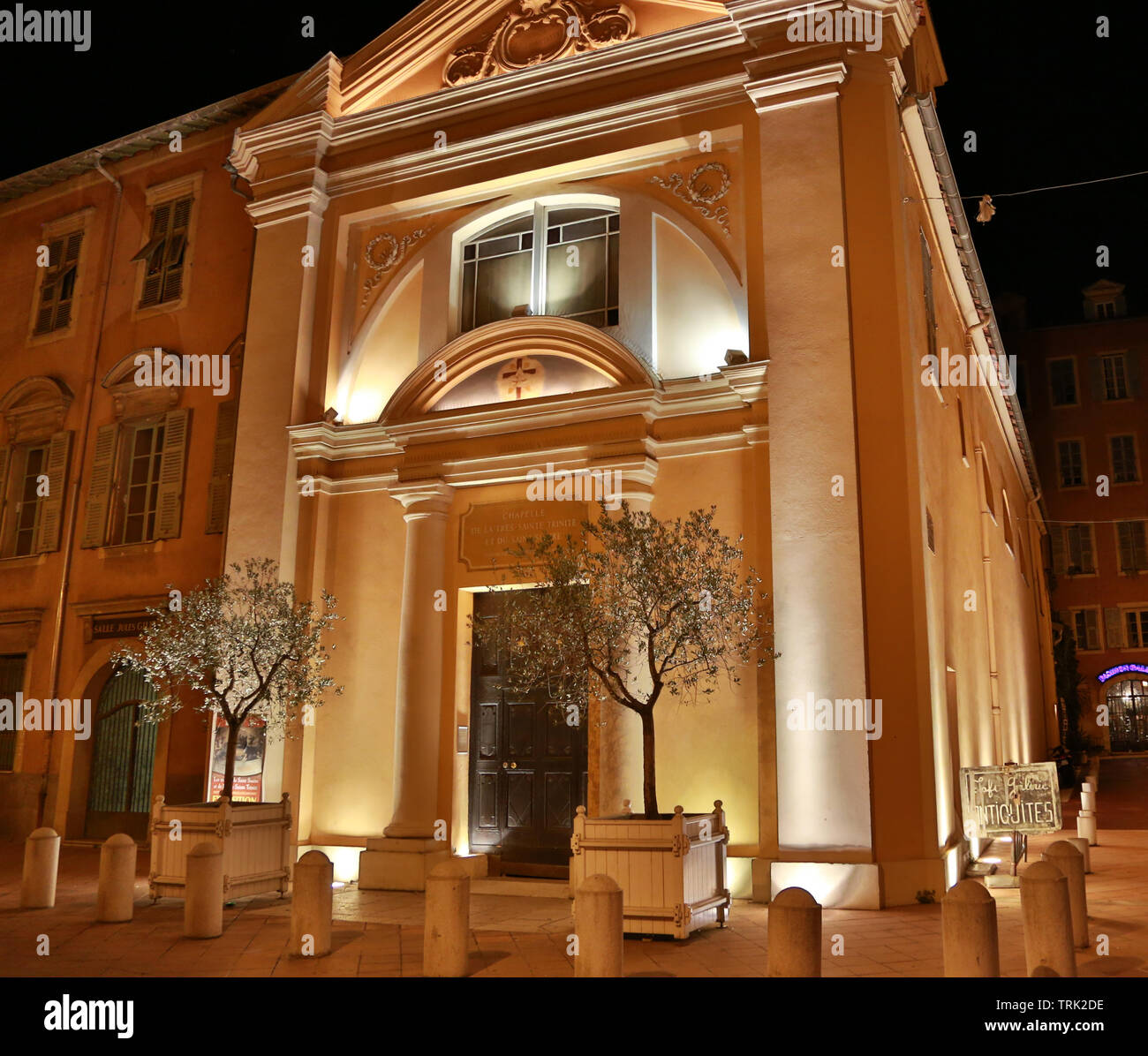 Nizza, Francia - 14 Giugno 2014: Cappella della Santissima Trinità e la Sindone nella città vecchia Foto Stock