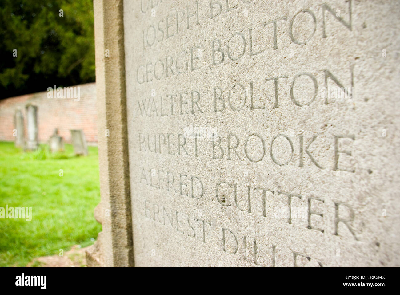 War Memorial Grantchester Foto Stock