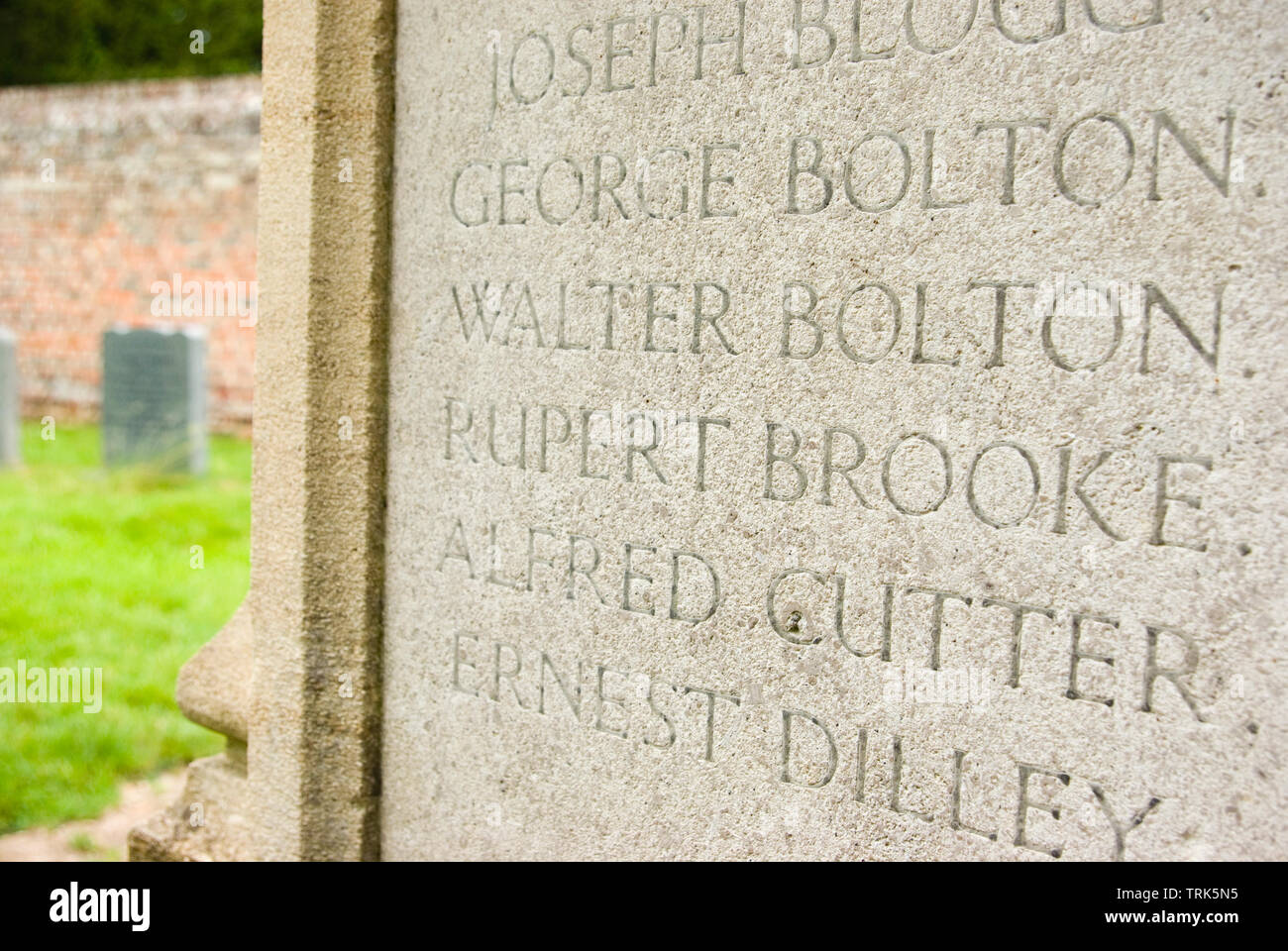 War Memorial Grantchester Foto Stock