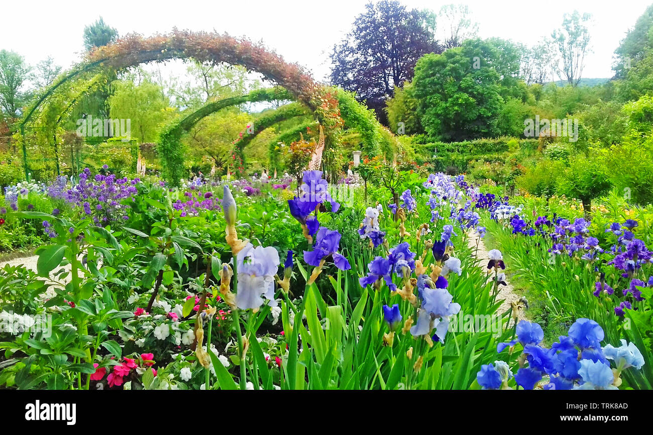 Il giardino di Claude Monet, il francese famoso pittore impressionista, Giverny, Eure, Normandia, Francia Foto Stock