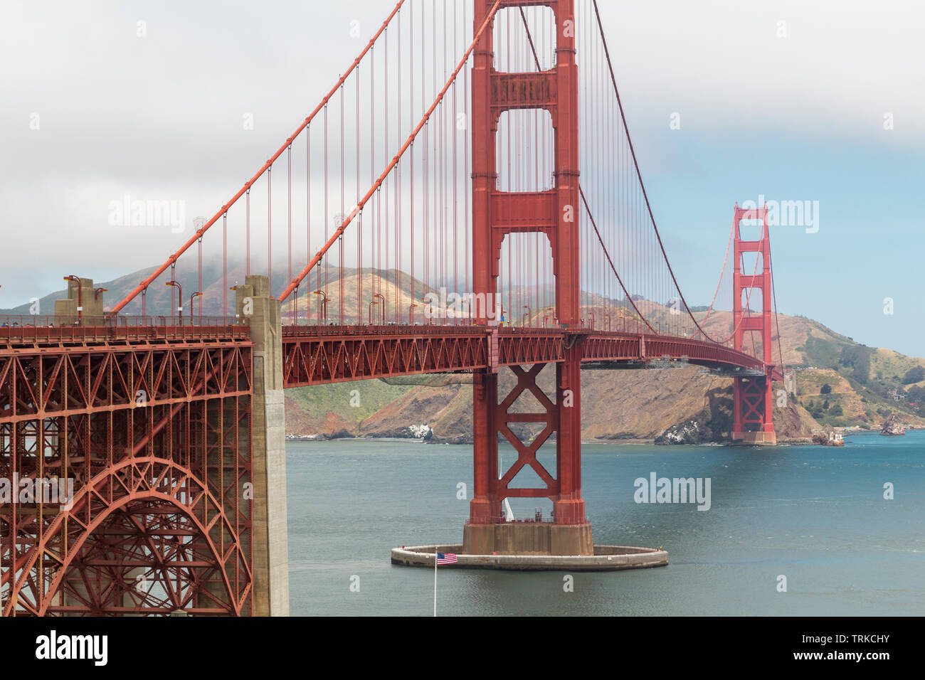 Il Golden Gate Bridge di San Francisco Bay, Stati Uniti Foto Stock