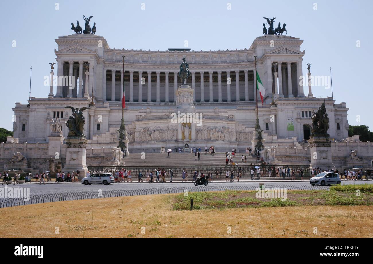 Altare della Patria Roma Italia Foto Stock