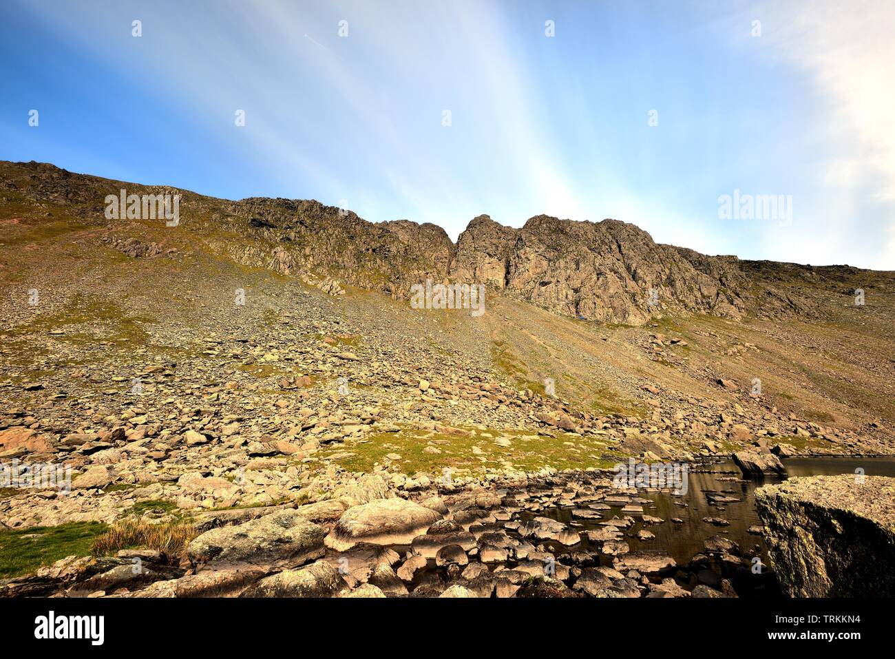 Caprini acqua e l'inizio di Torver Beck Foto Stock