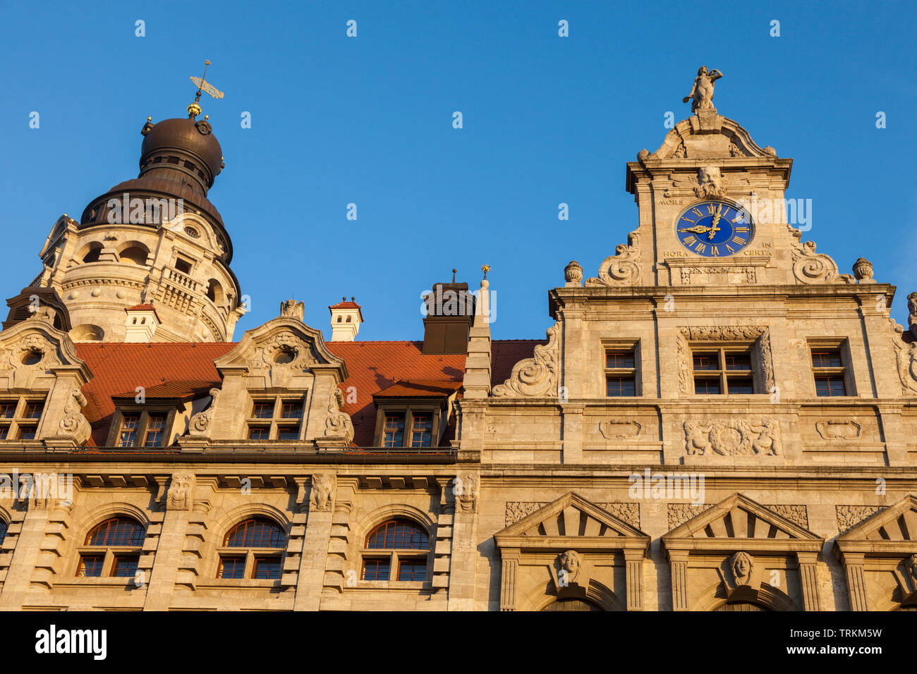 Nuovo Municipio di Lipsia. Leipzig, in Sassonia, Germania. Foto Stock