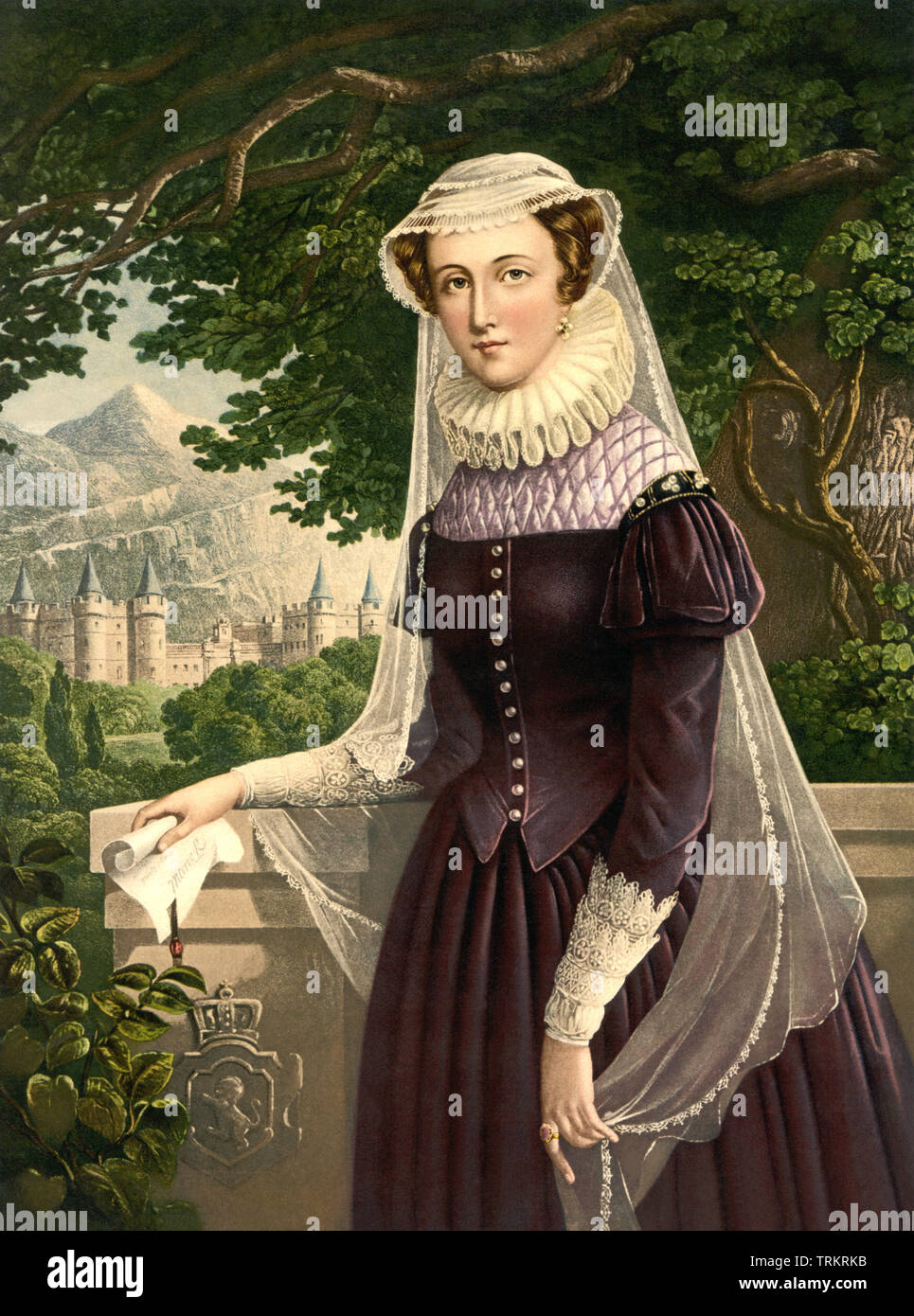 Maria, Regina di Scozia (1542-1587), originariamente Maria Stuart (o Maria Stewart), era anche noto come Maria I di Scozia. Foto Stock