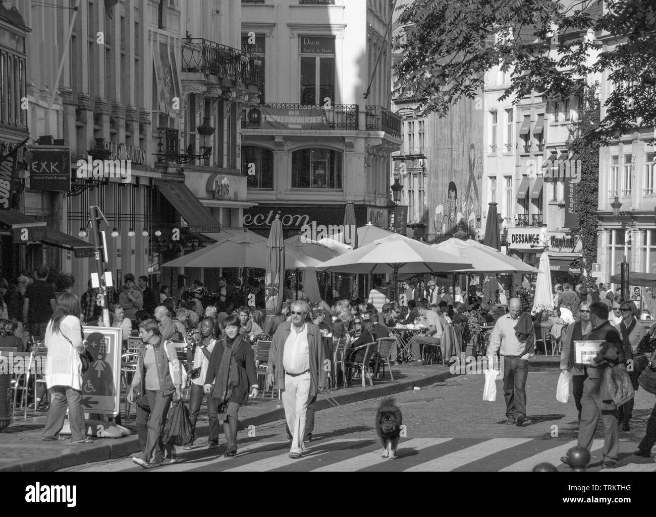 Bruxelles street foto Foto Stock