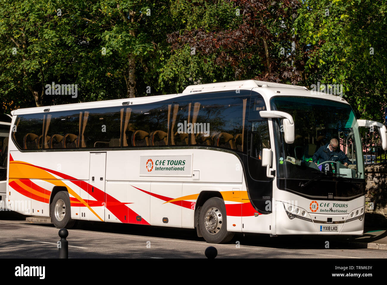 CIE Tours autobus internazionale a Killarney, Contea di Kerry, Irlanda Foto Stock