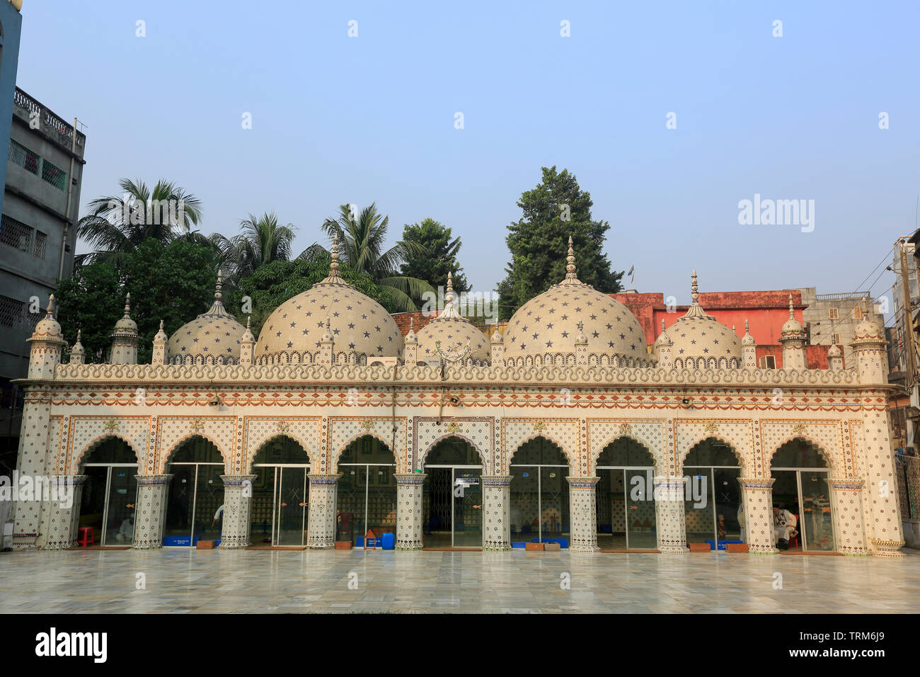 La moschea di Star, localmente noto come Tara Masjid. La moschea è decorata con importati la lingua giapponese e la lingua inglese Cina piastrelle in argilla ed utilizzati entrambi i metodi di th Foto Stock