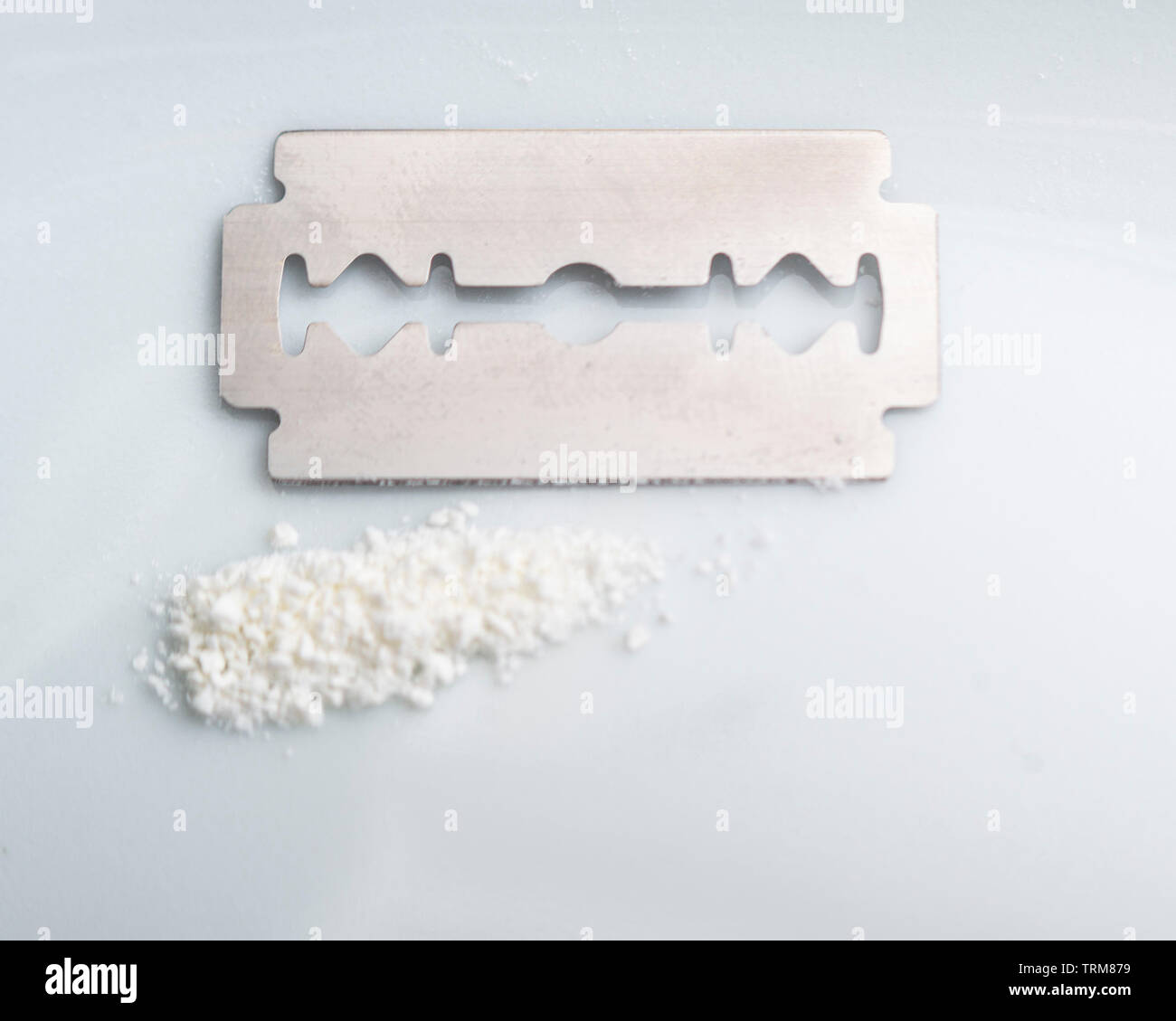 Abuso di cocaina Foto Stock