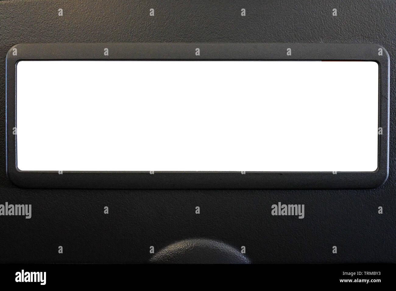 Pubblicità spazio vuoto in bianco e nero Foto Stock