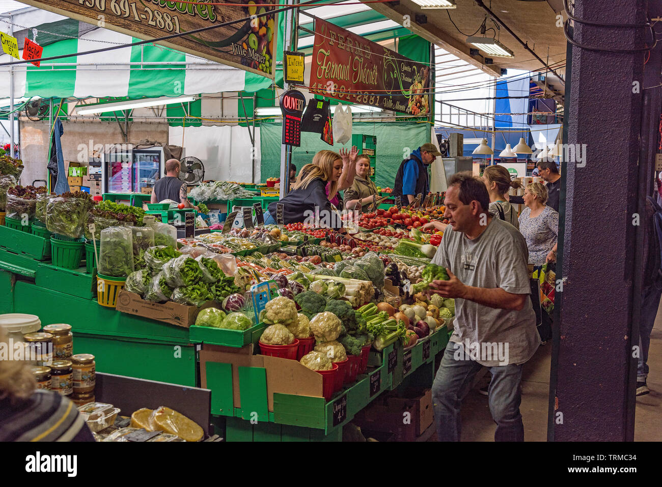 Atwater Market scene Foto Stock