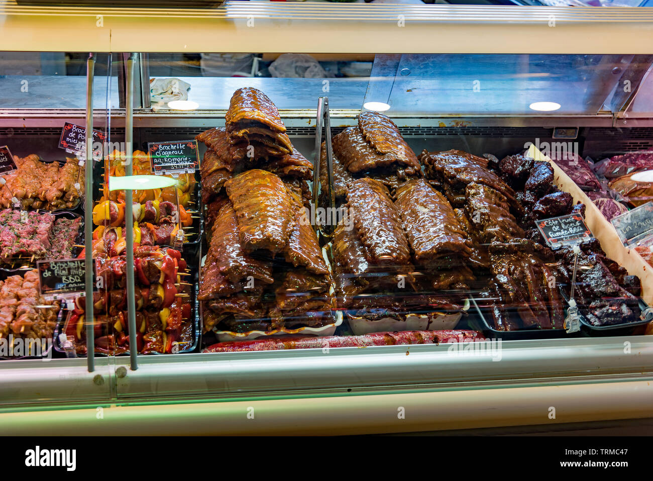 Atwater Market scene Foto Stock
