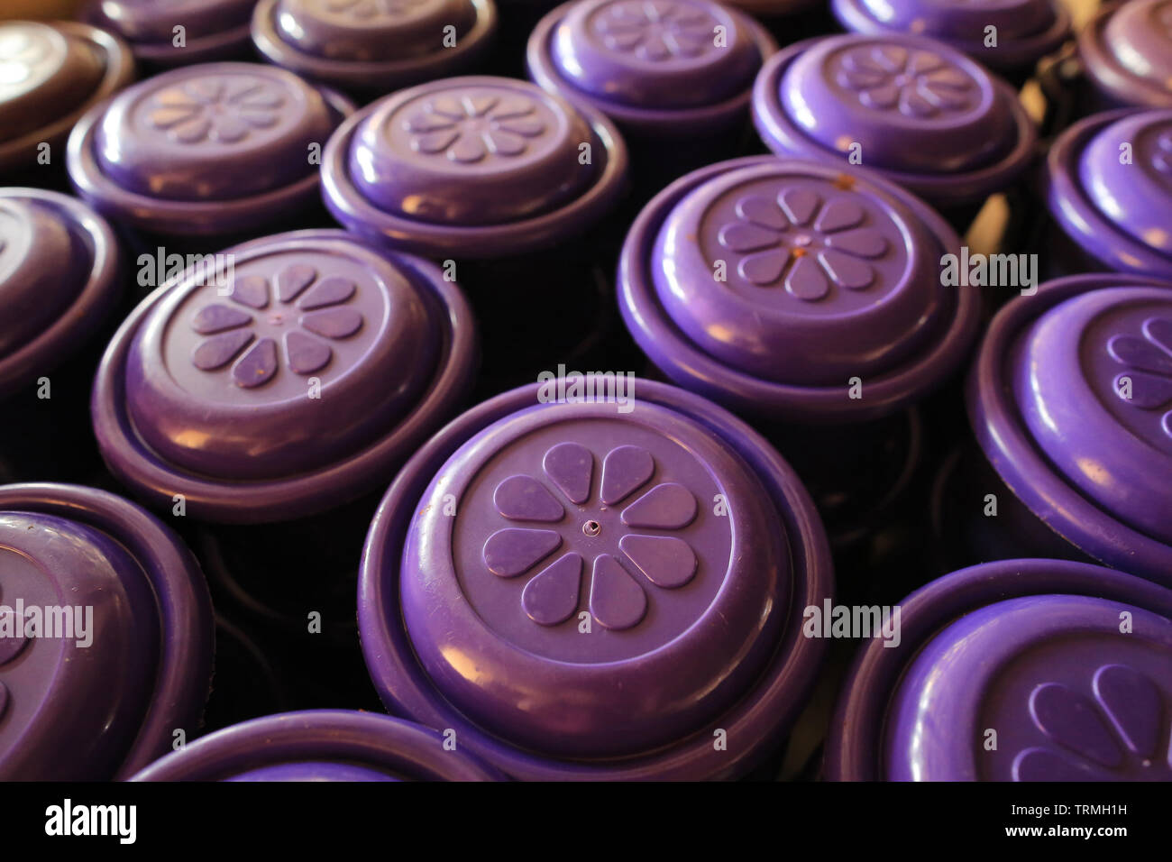 Gamelles de cantine. Il Togo. Afrique de l'Ouest. Foto Stock