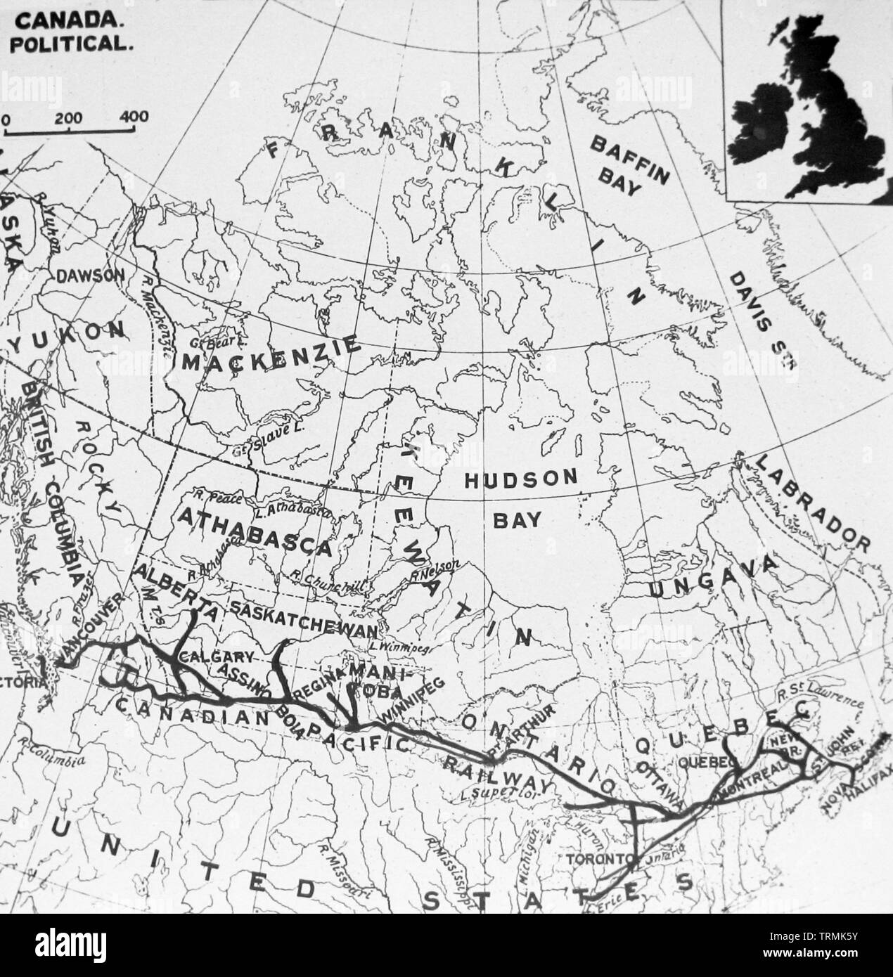Mappa politica del canada immagini e fotografie stock ad alta risoluzione - Alamy
