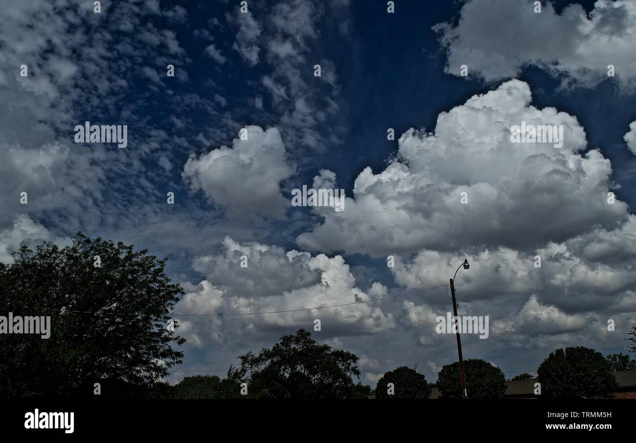 Formazioni di nubi su Canyon, Texas Foto Stock