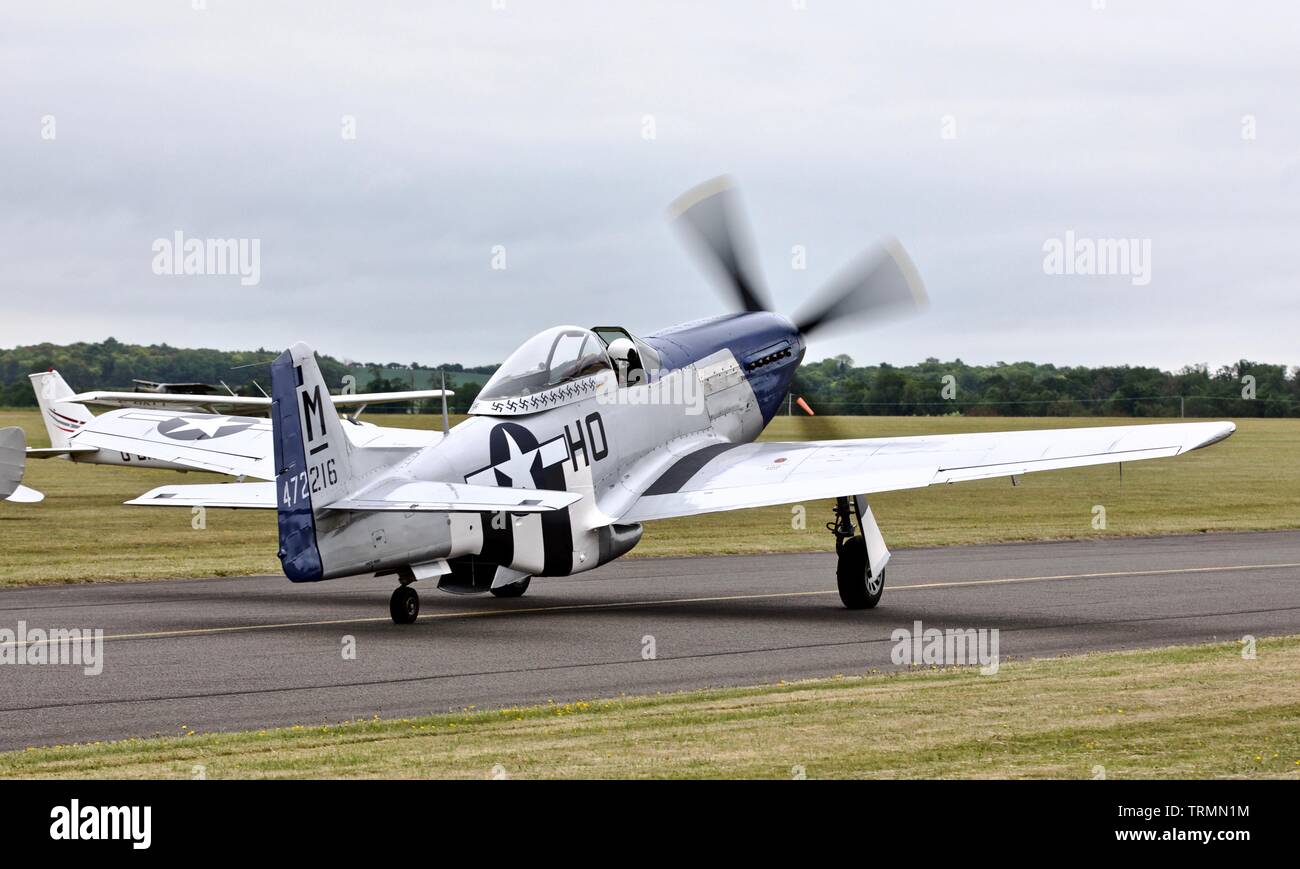 P-51D Mustang 'Miss Helen' (G-BIXL) Foto Stock